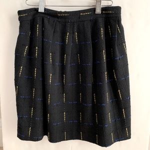 LAUREN MOFFAT Skirt Black w/ Contrast stitching sz 8